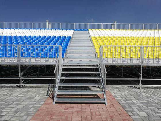 可拆卸拼装看台-平装中靠背座椅 可拆卸拼装看台-平装中靠背座椅