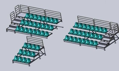 绿蛙菊花扣式可拆卸拼装看台