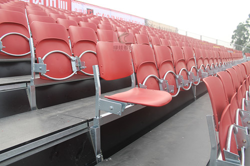 绿蛙斜梁式可拆卸拼装看台,临时租赁看台