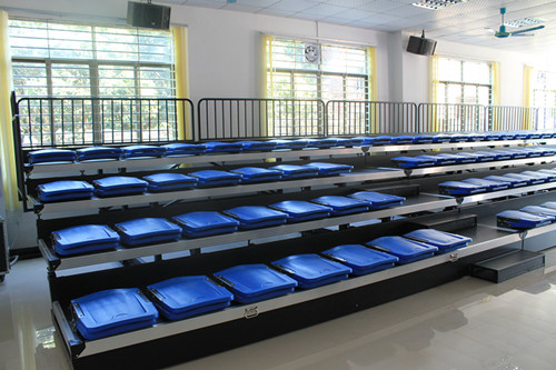 增城山美村会议室翻板椅伸缩看台