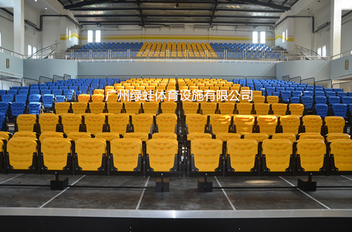 广州大学附属中学一层双排伸缩看台