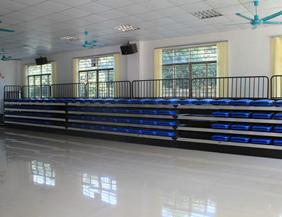 增城山美村会议室翻板椅伸缩看台