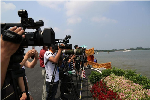 绿蛙协助中国赛艇大师赛成功举办