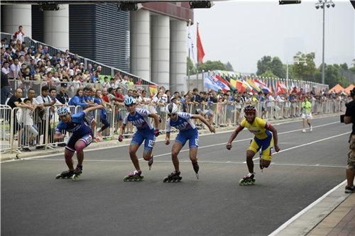 绿蛙拼装看台助力2017年世界轮滑锦标赛