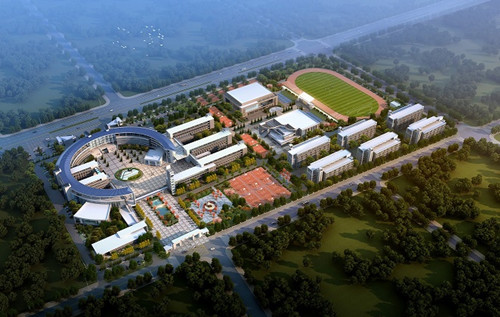 荆州中学新校区体育馆伸缩看台