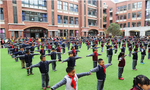 绿蛙成功落户于乐湾国际实验小学多功能厅