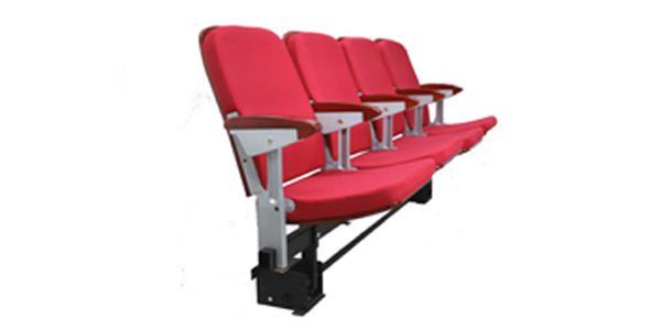 后置式高靠背翻版软包椅伸缩看台