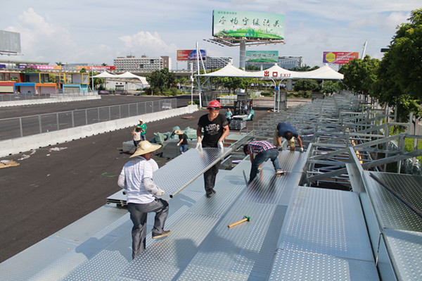 绿蛙可拆卸拼装看台