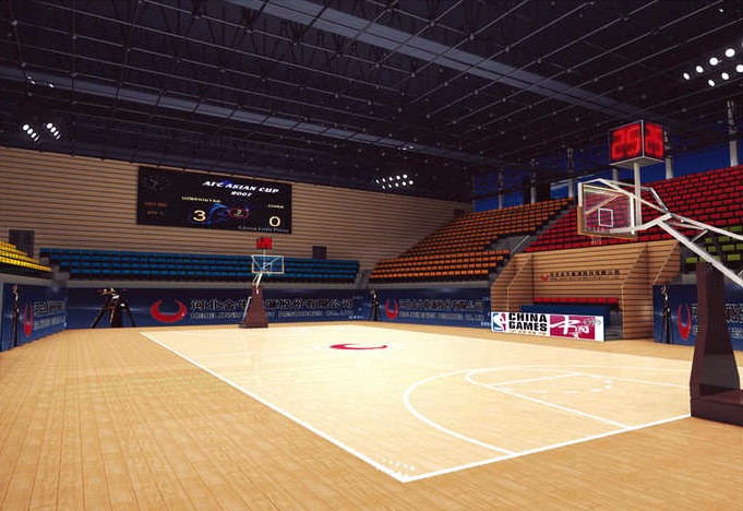 邢台矿体育馆看台设计