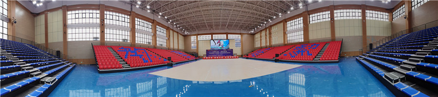 山丹新城区全民健身中心体育馆看台座椅