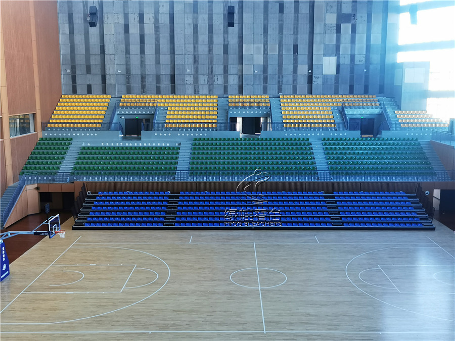 湖南怀化隆平体育中心室内篮球场看台座椅项目