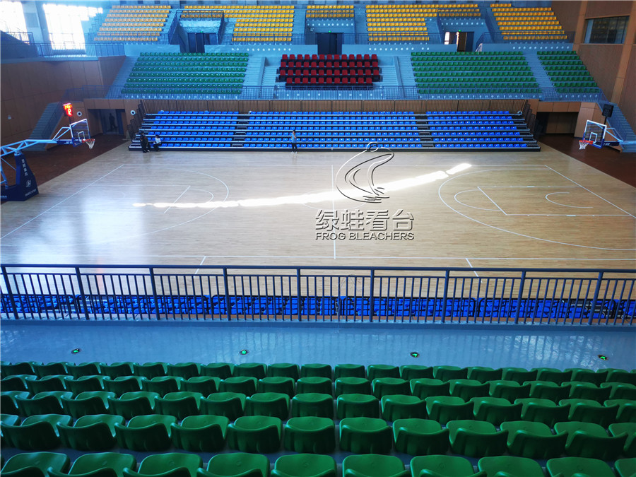 湖南怀化隆平体育中心室内篮球场看台座椅项目