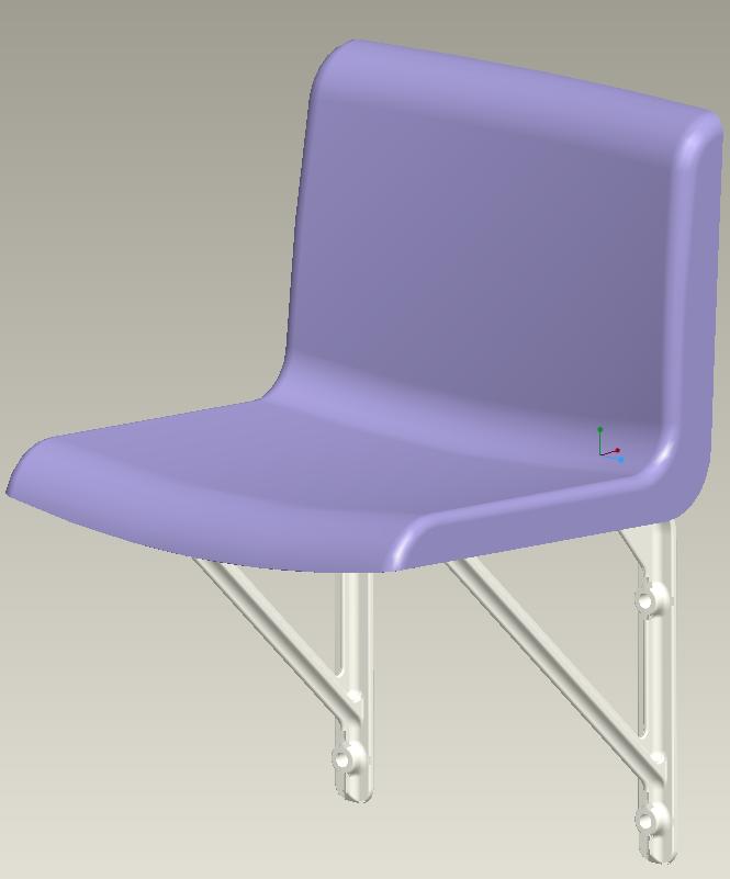 中靠背铝合金座椅-侧装