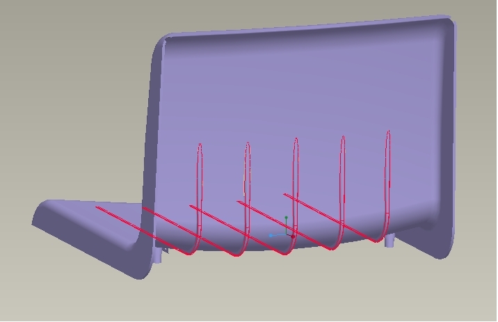 中靠背铝合金座椅-侧装