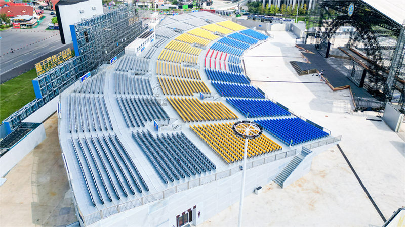 青岛啤酒节看台座椅布置