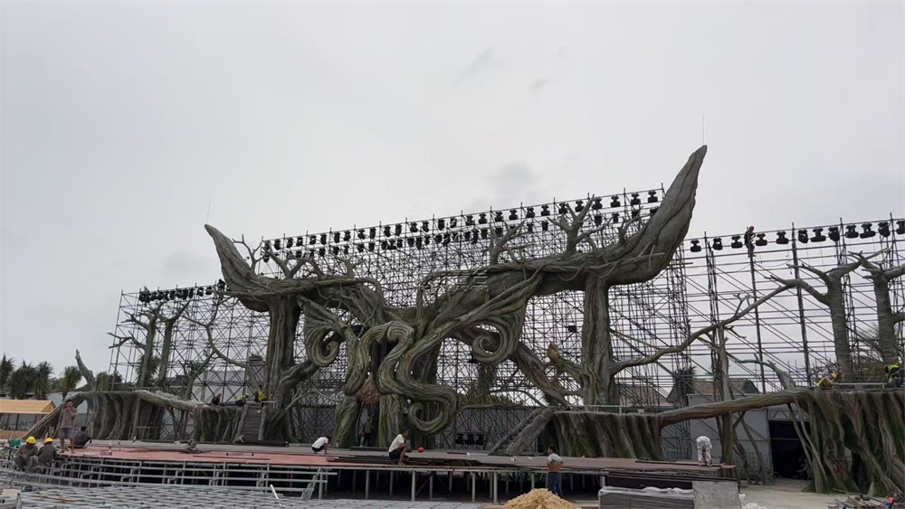 三亚海昌梦幻海洋不夜城的看台